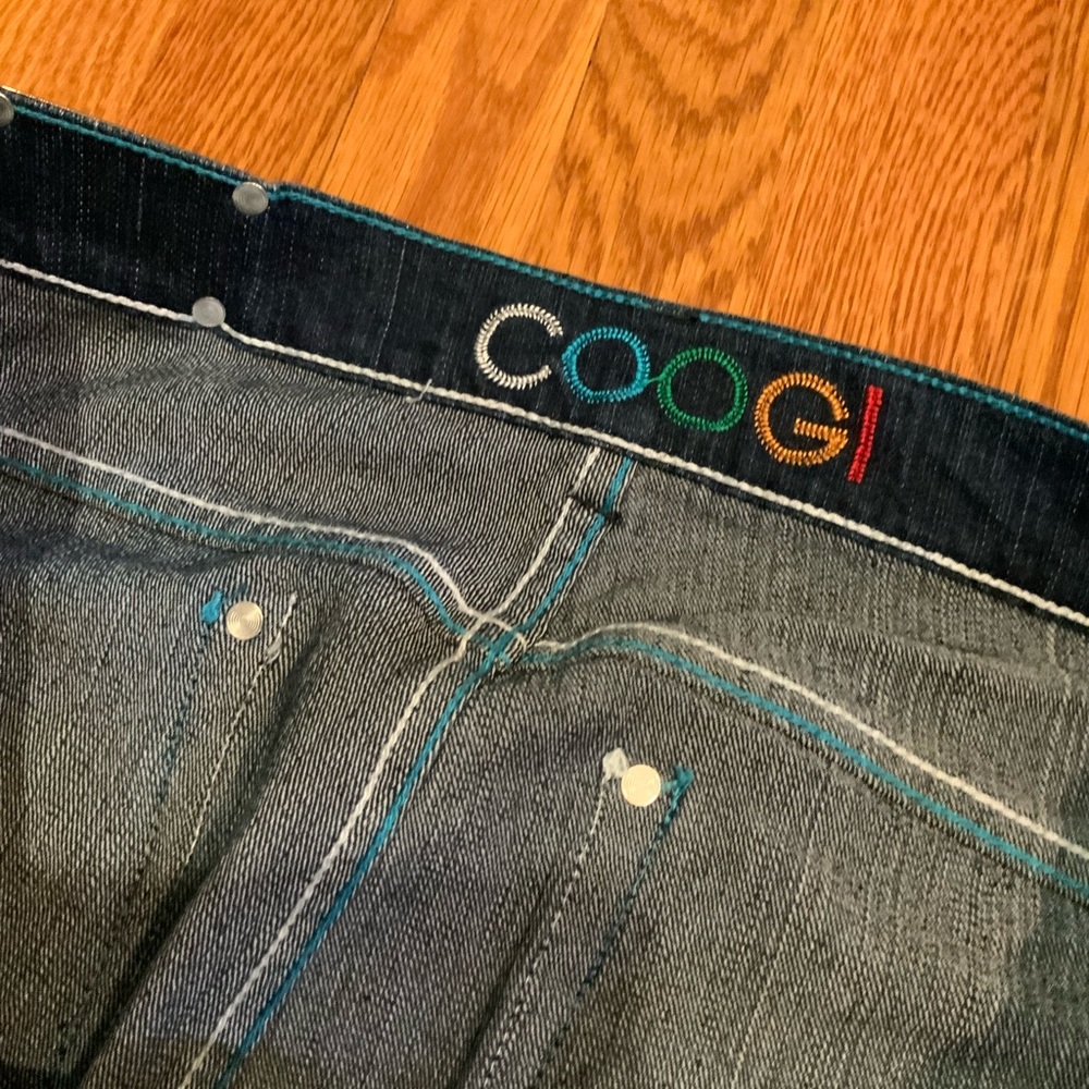 Men's Coogi Jeans Spell Out Blue 36 X 33 - Picture 4 of 9